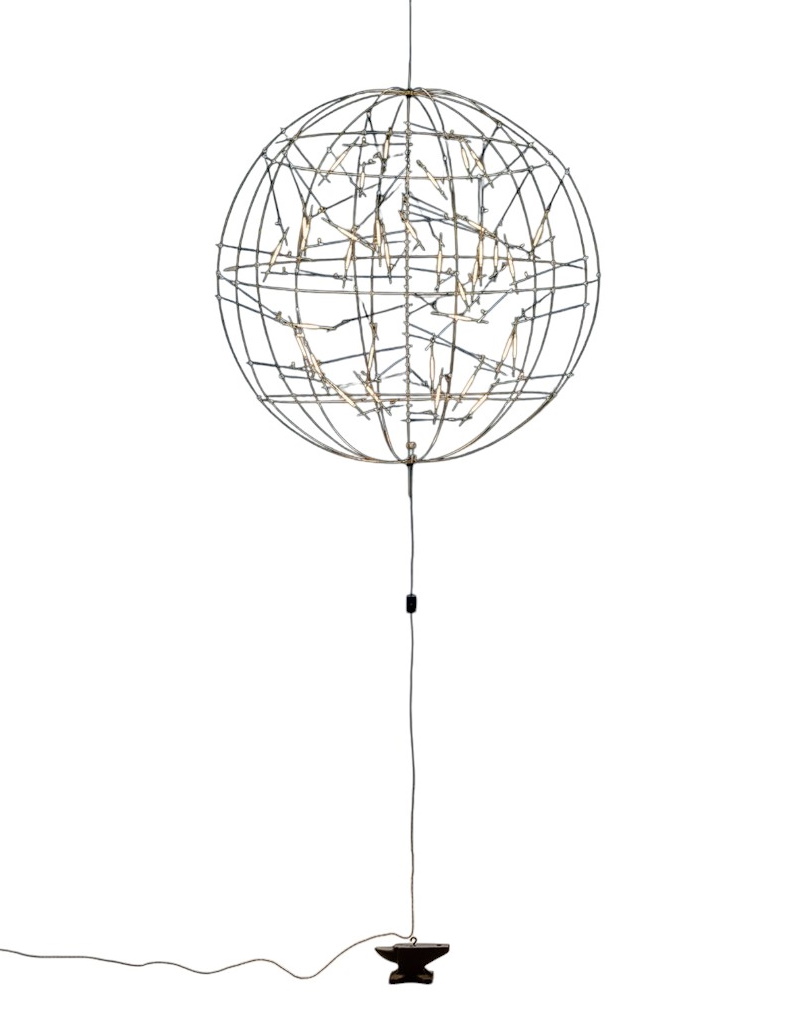 Póta! Lampe suspendue avec enclume et connecteur Ø50cm Catellani & Smith