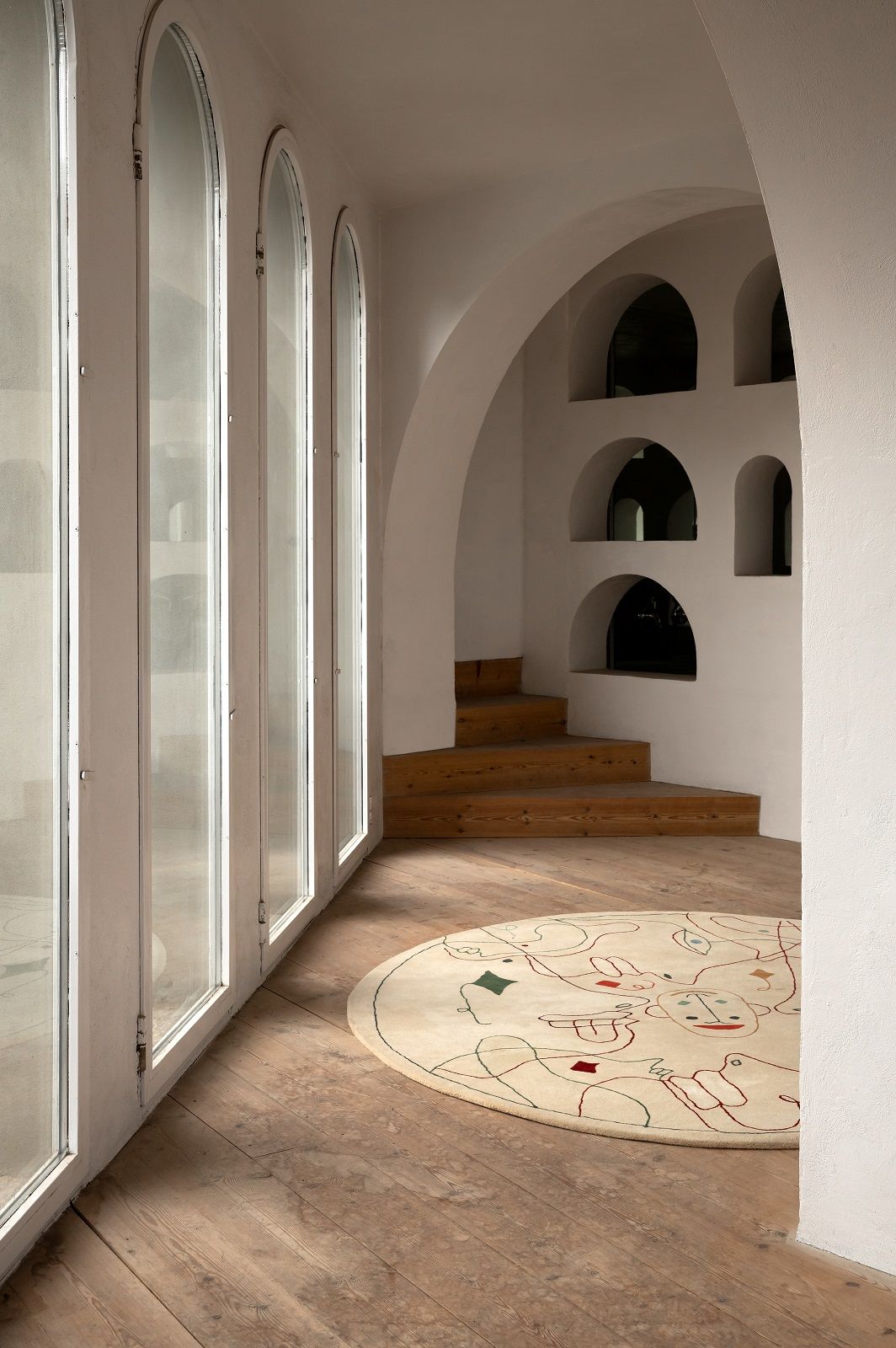 Silhouette Tapis tufté rond Nanimarquina