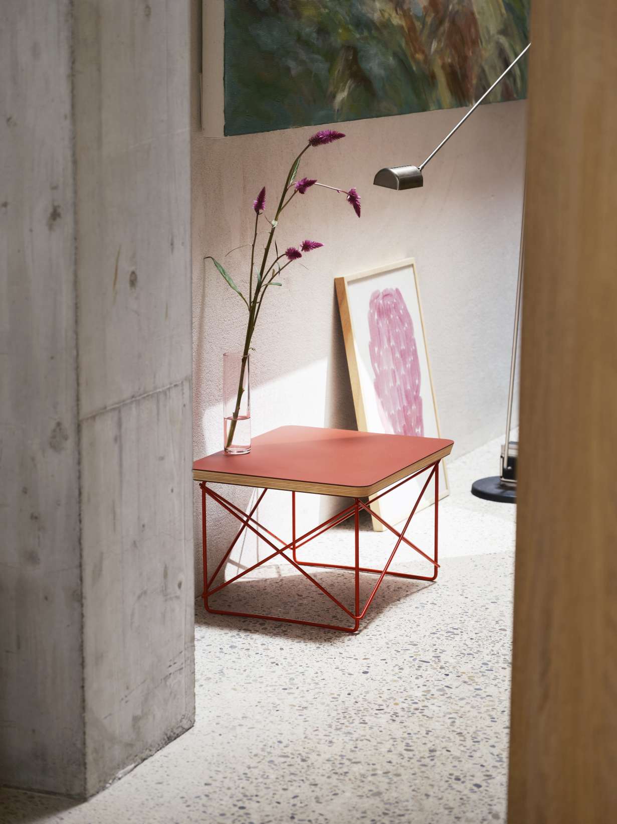 Occasional Table LTR Table d'appoint Linoléum Dark brick Vitra 