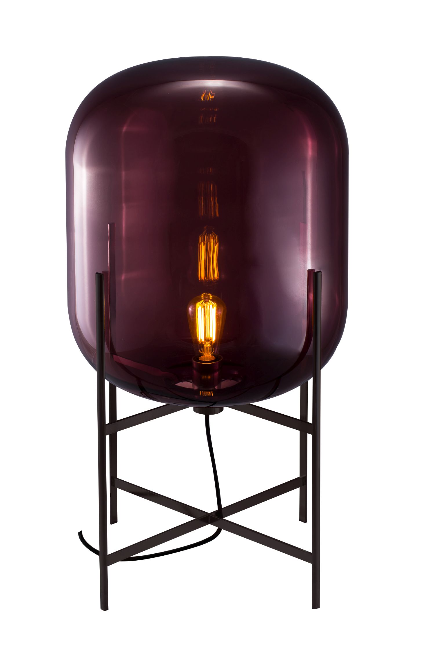 Oda Medium lampe à pied aubergine Pulpo