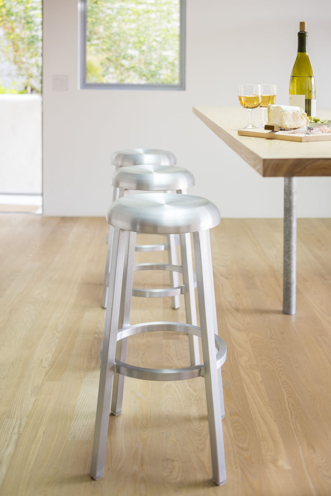 ZA Tabouret de bar Aluminium brossé Emeco