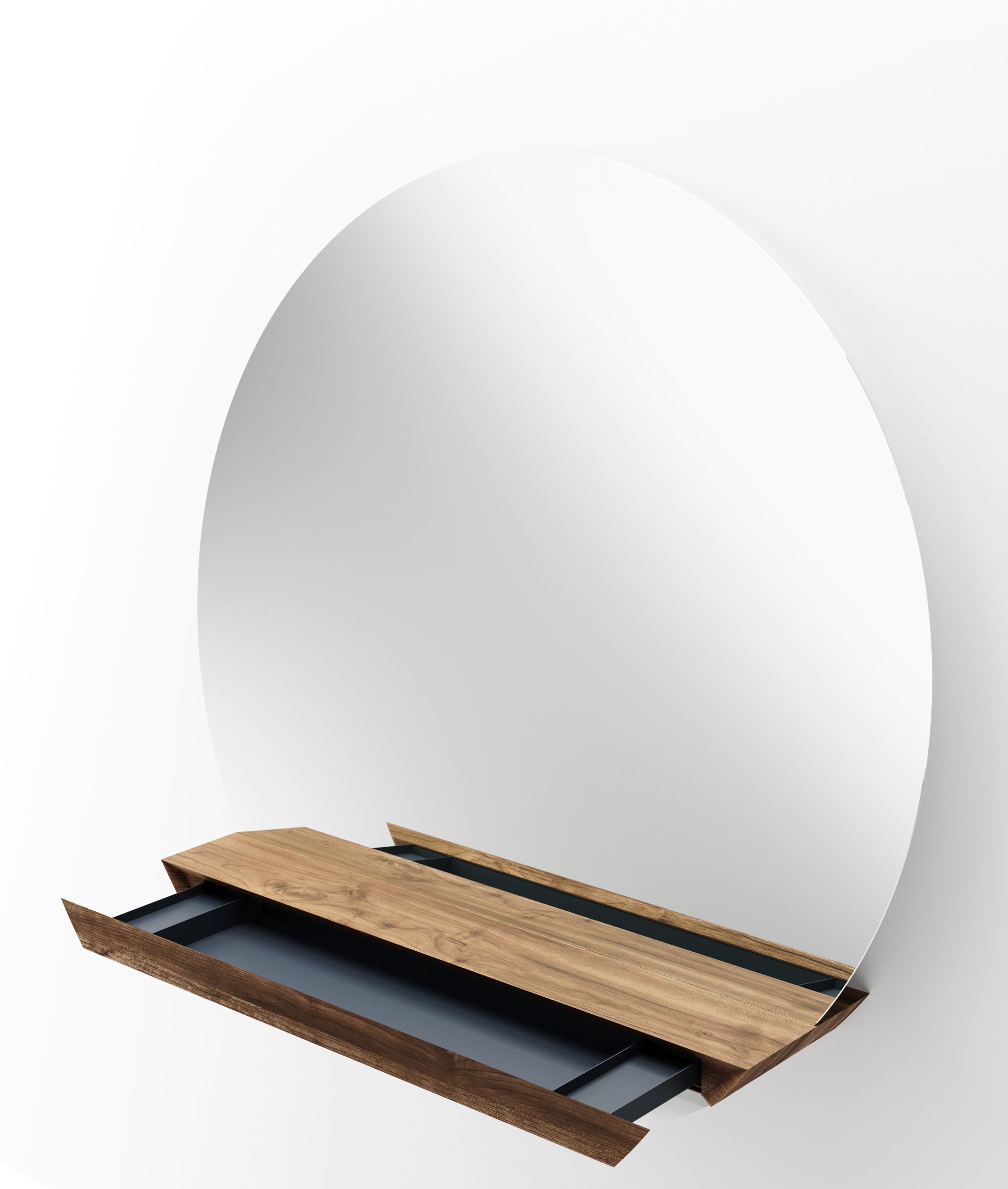 Guillotine ronde miroir noyer PER/USE