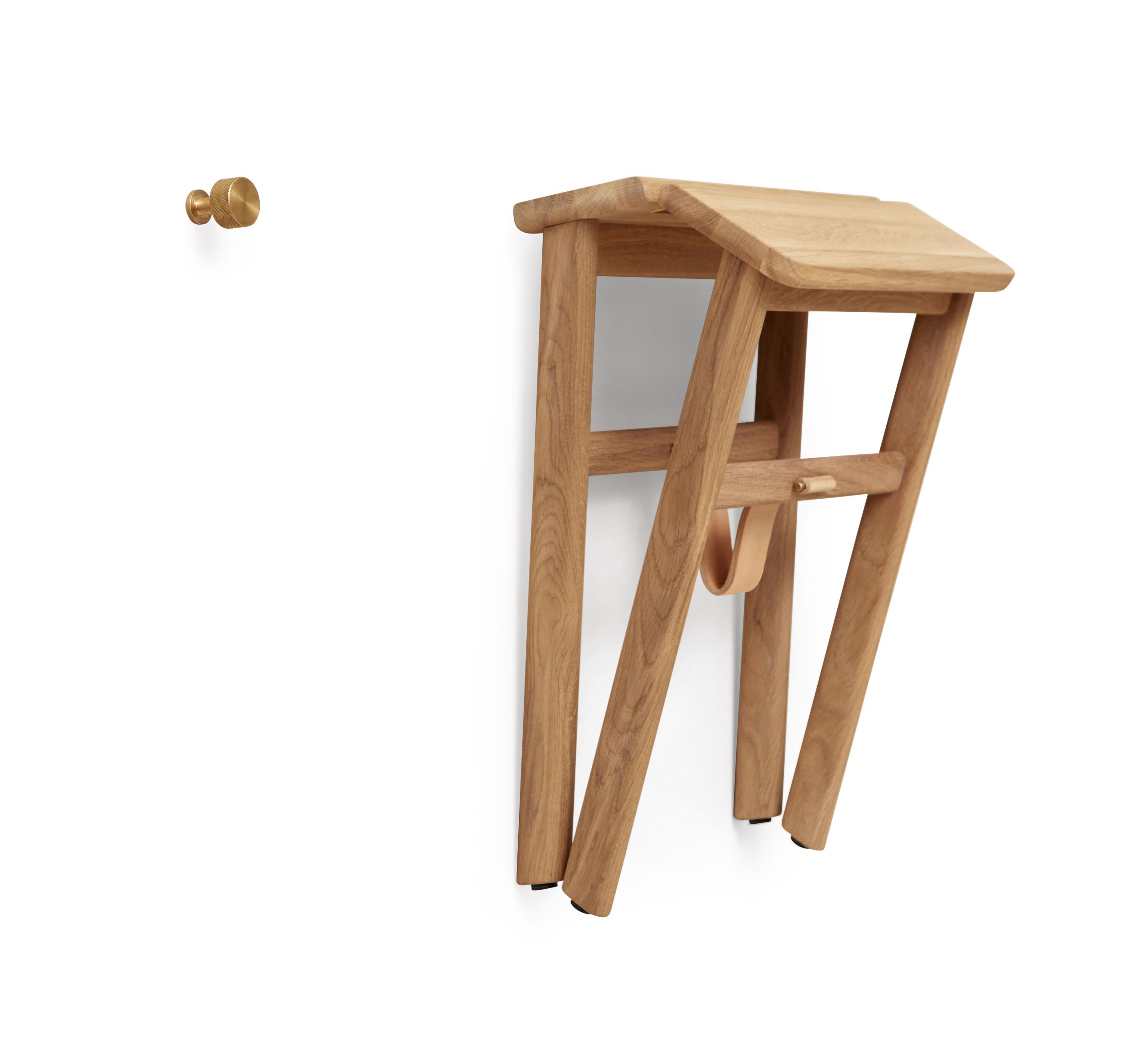 Tabouret pliant Angle Chêne Form & Refine
