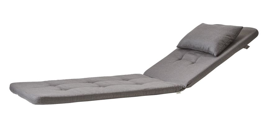 Presley Outdoor Auflage für Sonnenliege von Cane-Line in Taupe mit Kissen.