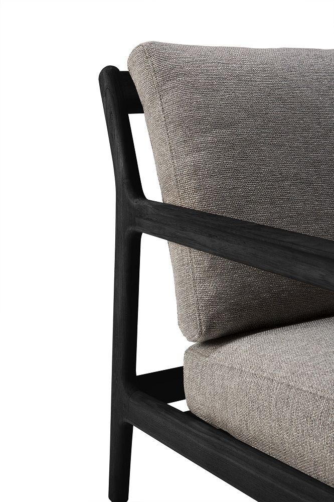 Jack Outdoor Fauteuil lounge teck noir laqué Ethnicraft Moka