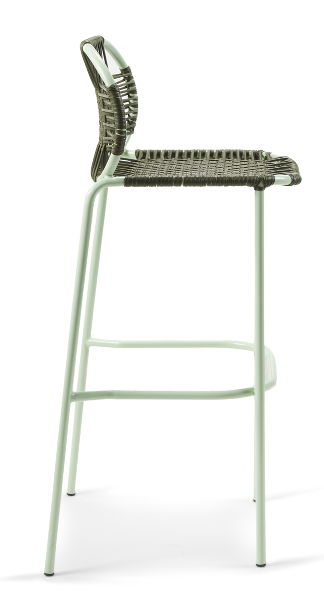 Cielo Barstool Tabouret de bar Extérieur ames Vert olive - Vert pastel