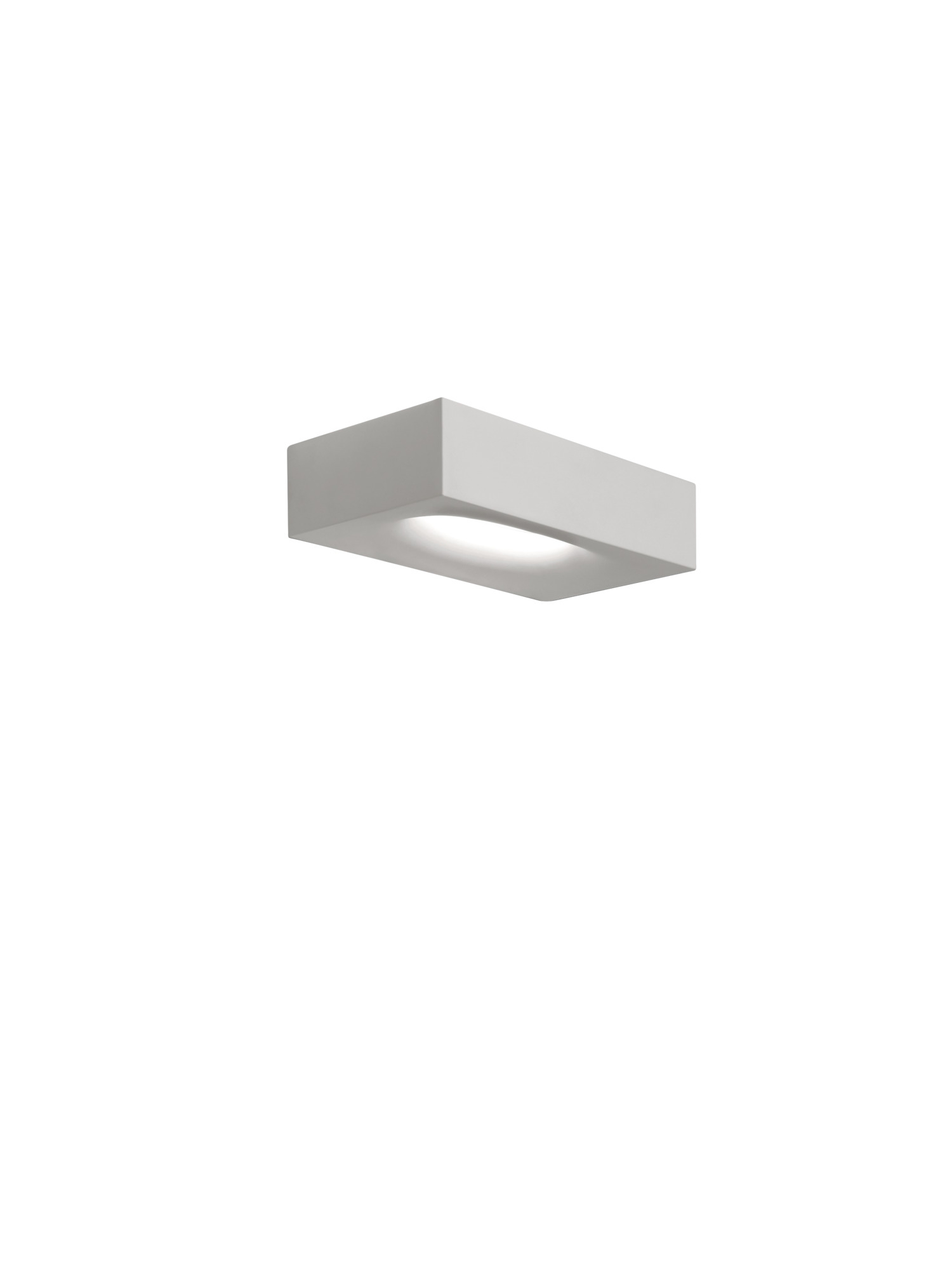 Weiße Melete LED Wandleuchte von Artemide mit warmweißem Licht (2700K) für indirekte Beleuchtung.