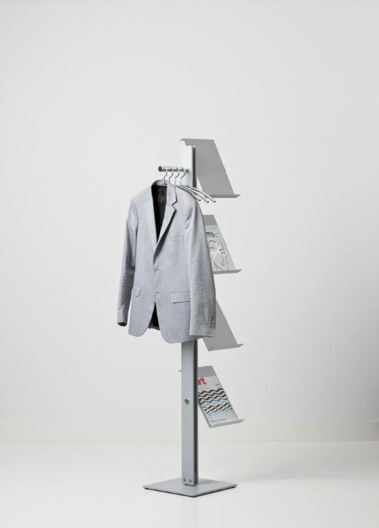 Standfree B porte-mateau avec rangement de brochures