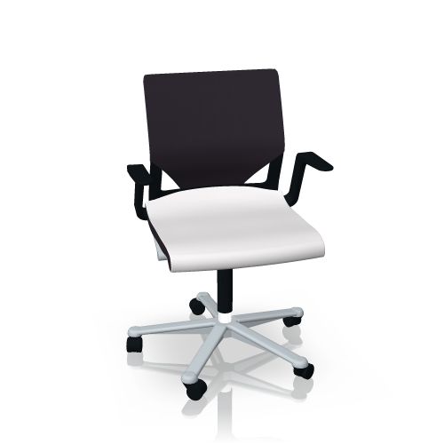 Modus 273/7 Chaise pivotante de bureau Dos haut normal, avec assise rembourrée Wilkhahn