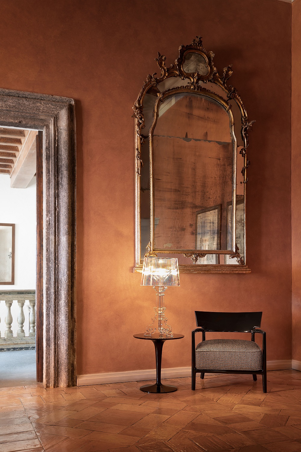 Bourgie Lampe de Table Cristal clair Dimmable Kartell