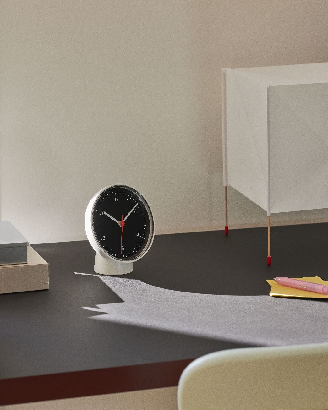 Horloge de table/horloge murale double fonction Rouge Hay