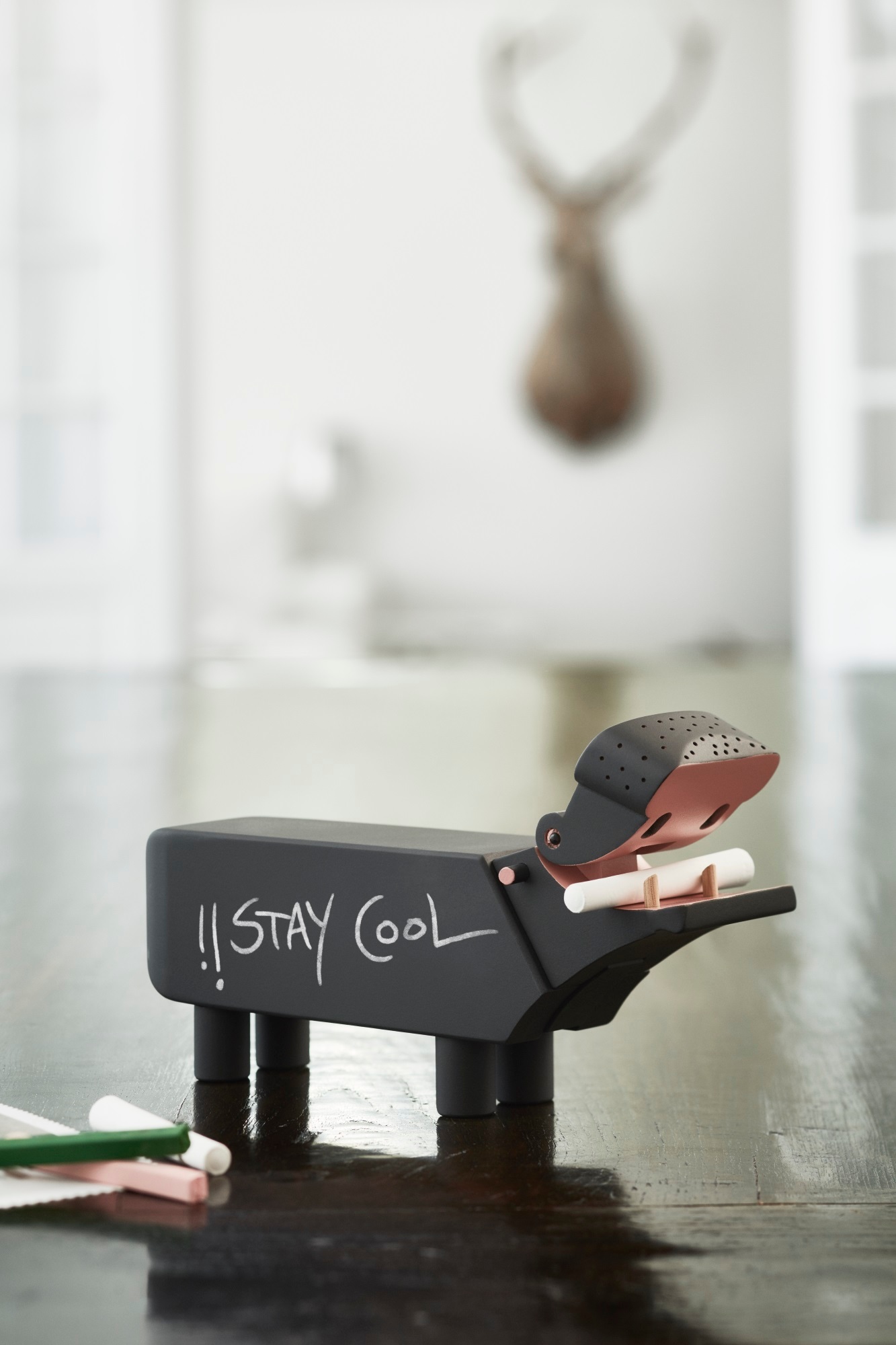 Hippopotame figure en bois noir Kay Bojesen