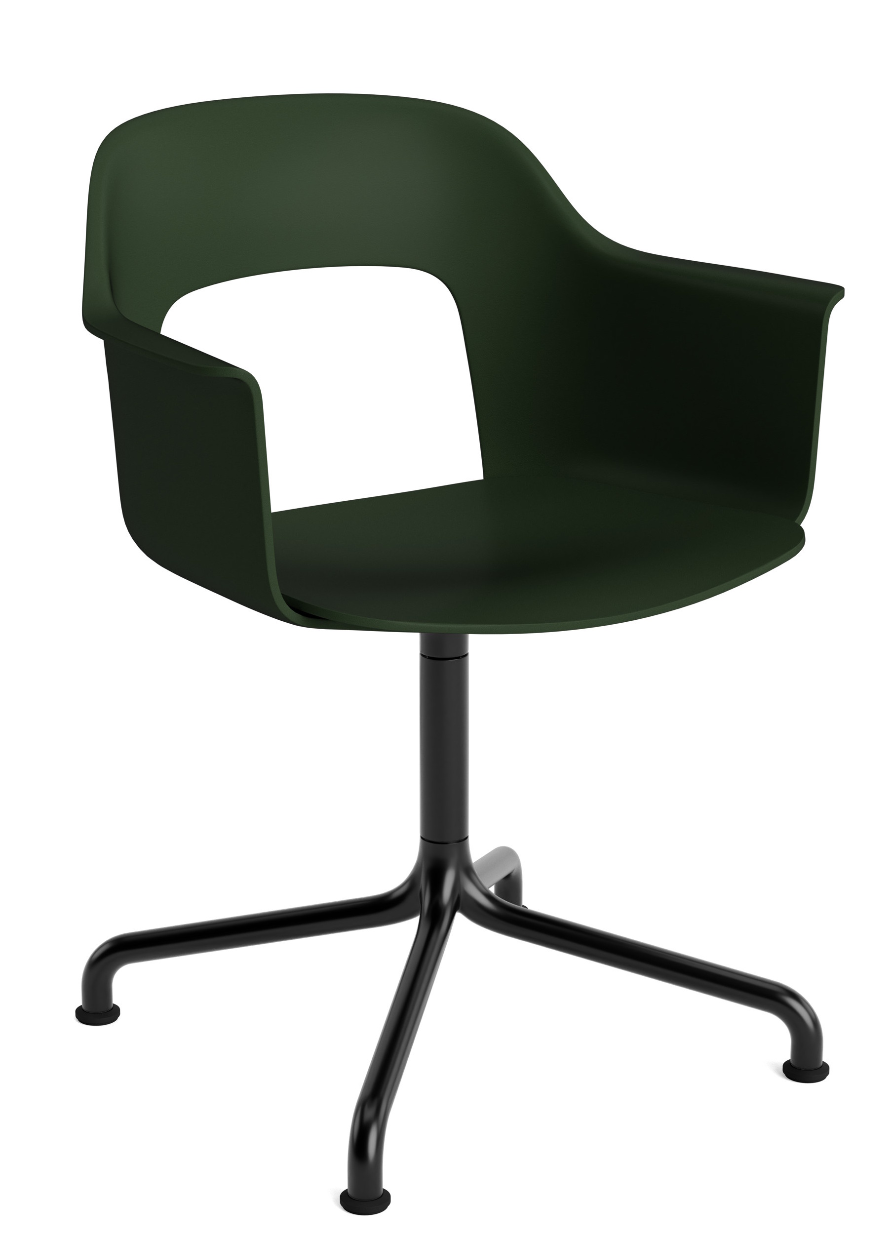 Layout Armchair 251 Fauteuil 4 pieds en étoile Pied pivotant avec base incurvée Hay  