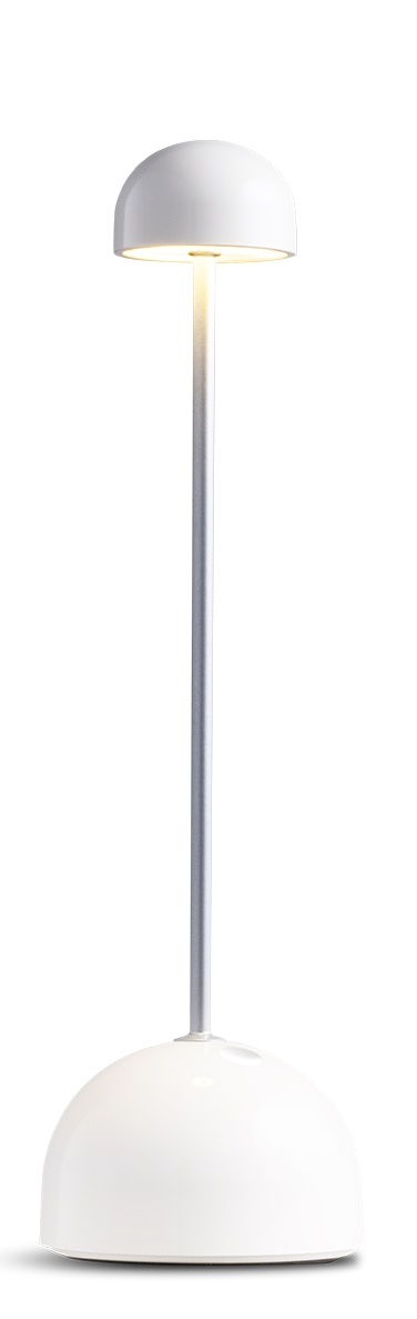Sips lampe à batterie / lampe de table marset Blanc / Silver (Ral 9001 - RAL 9006)