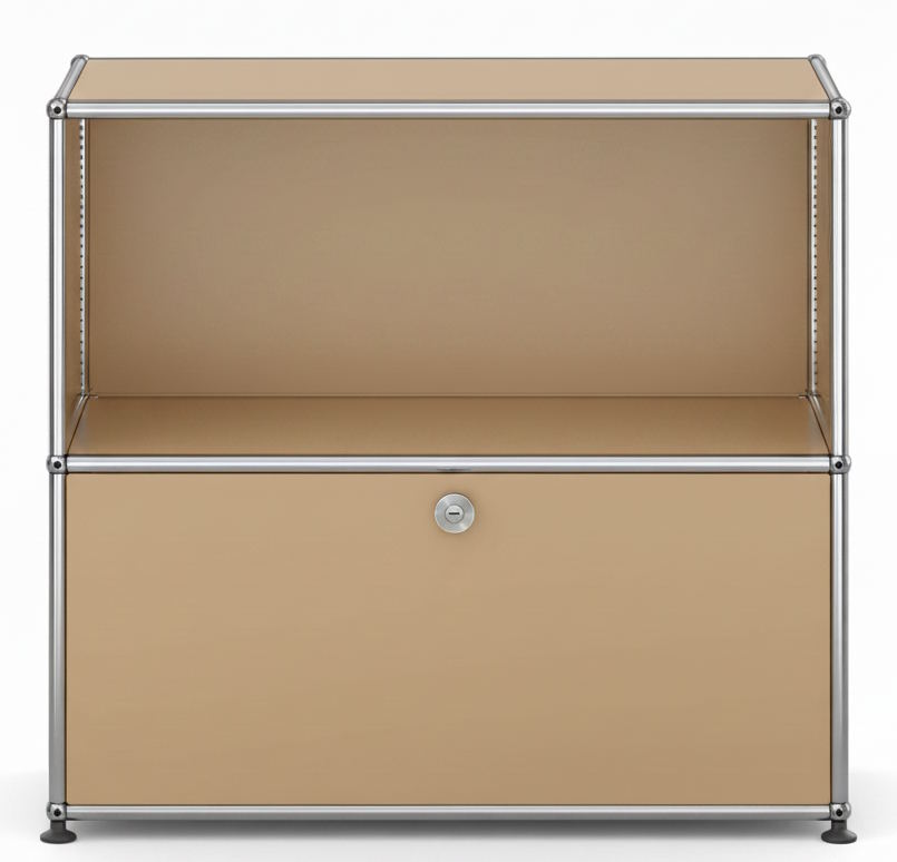 Buffet USM Haller 1 tiroir ouvert / 1 tiroir beige