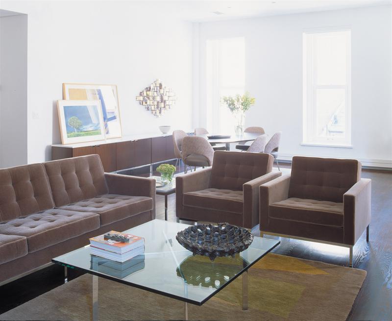 Barcelona Table basse cristal Knoll International QUICK SHIP