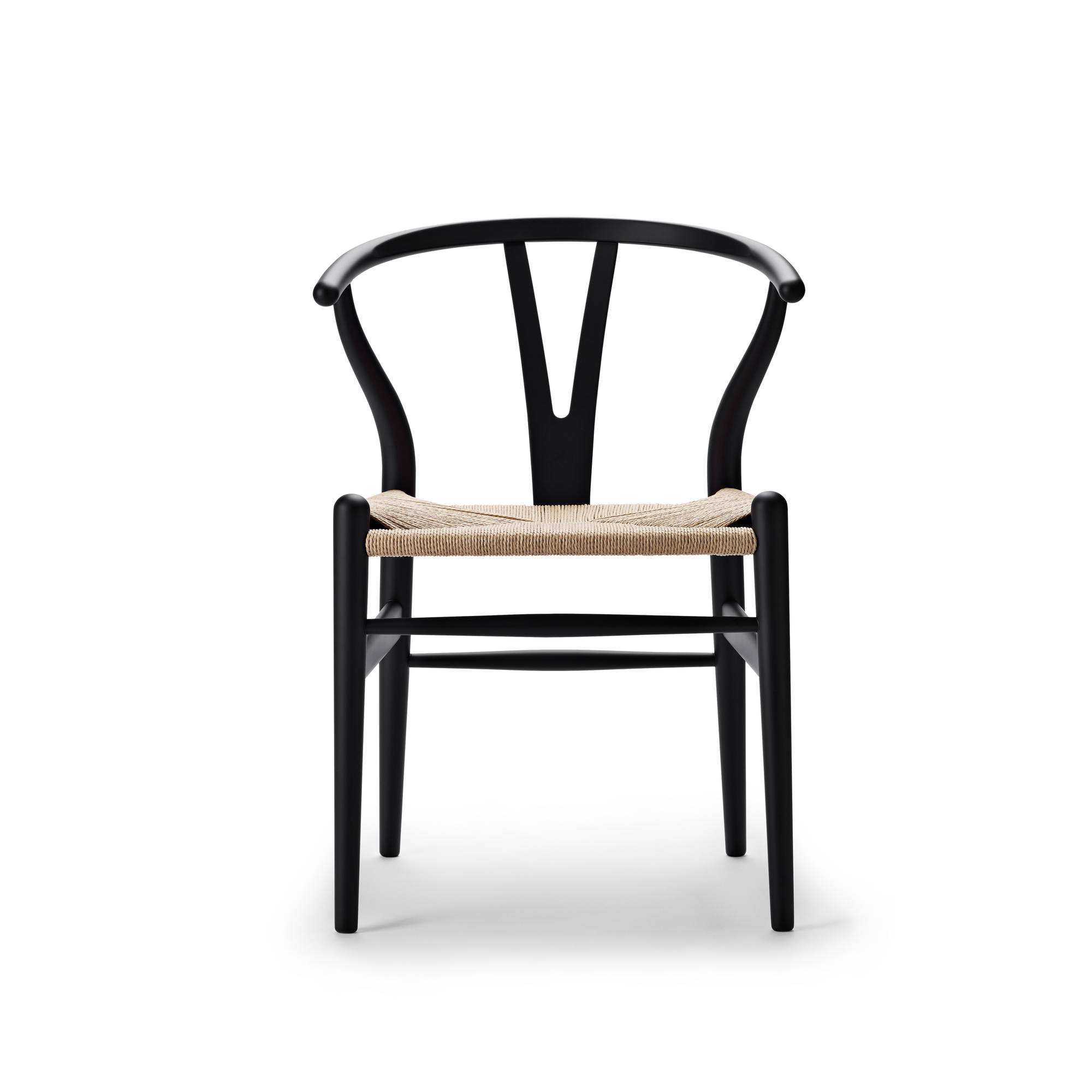 CH24 SOFT Wishbone Chair / Y-Chair Chaise Carl Hansen & Søn noir