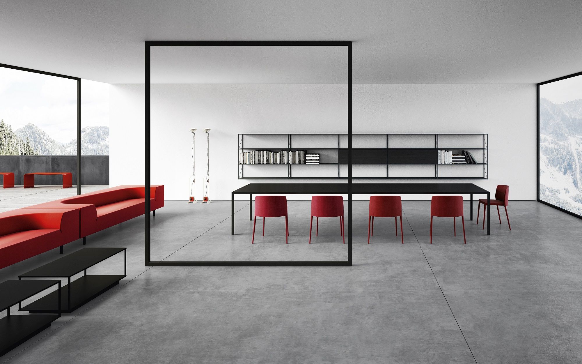 Tense Dining Table Table de salle à manger MDF Italia
