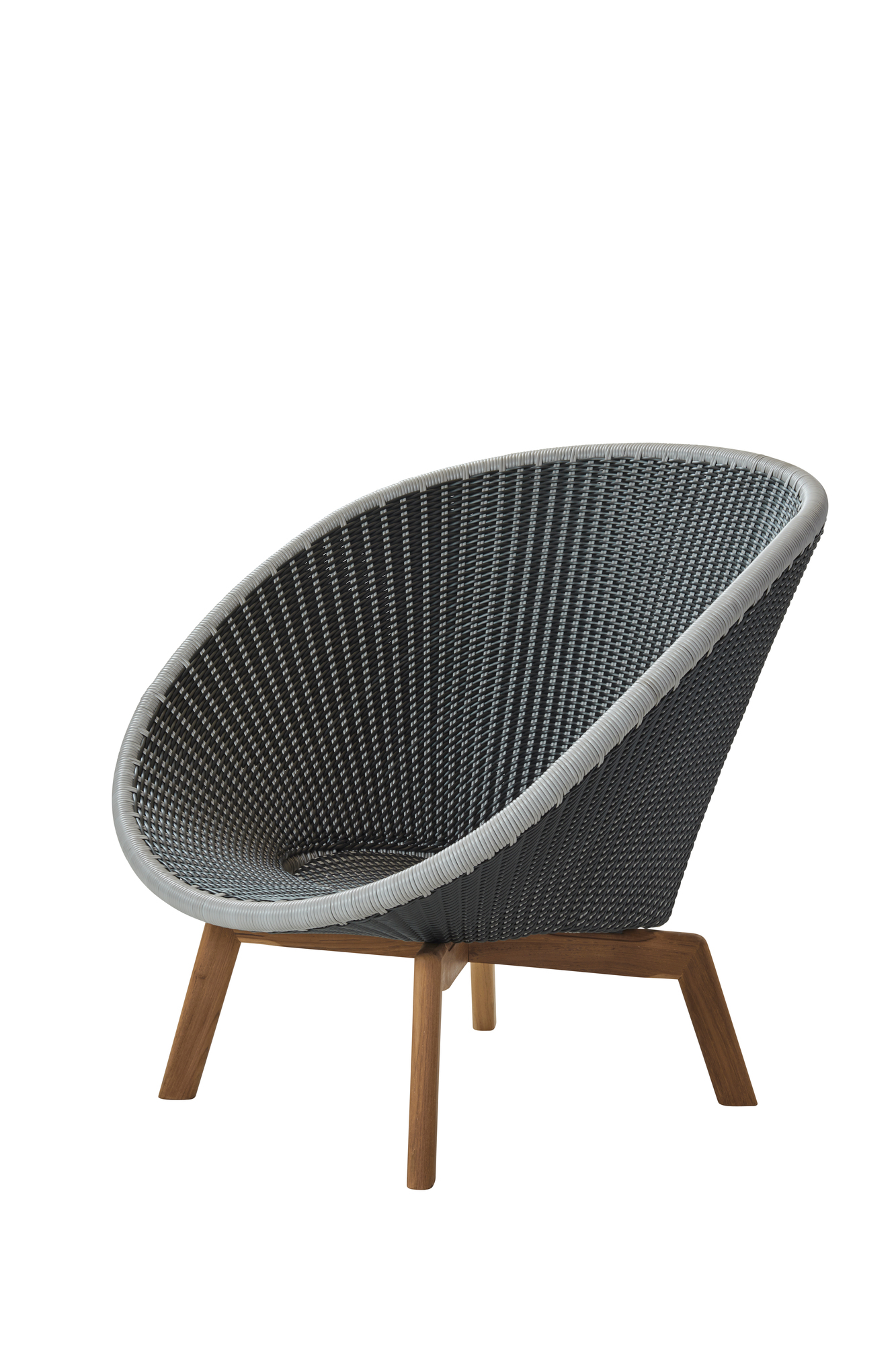 Peacock Outdoor Chaise longue Fibre Cane-Line gris