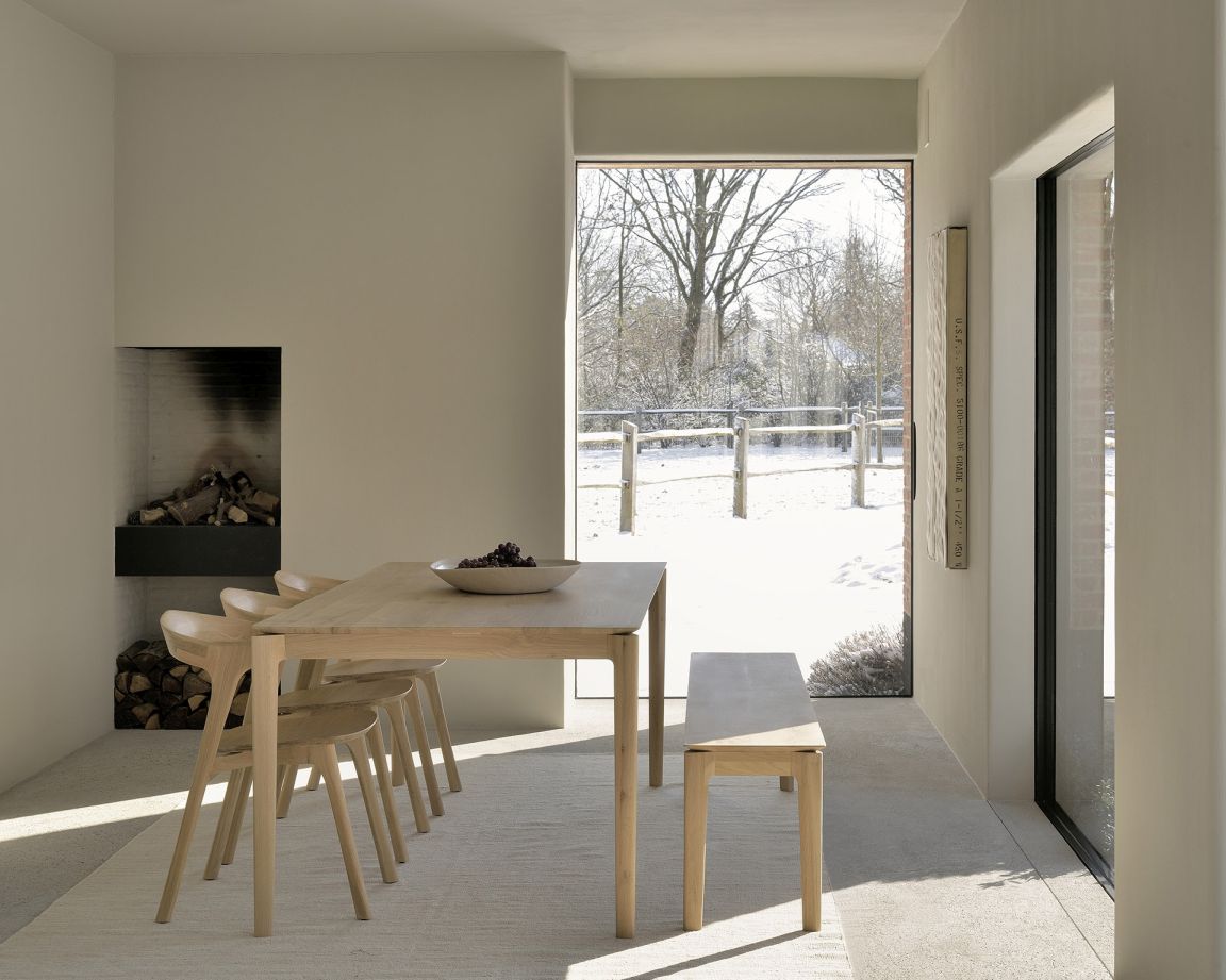 Bok Table à manger en chêne verni L140 x P80cm Ethnicraft