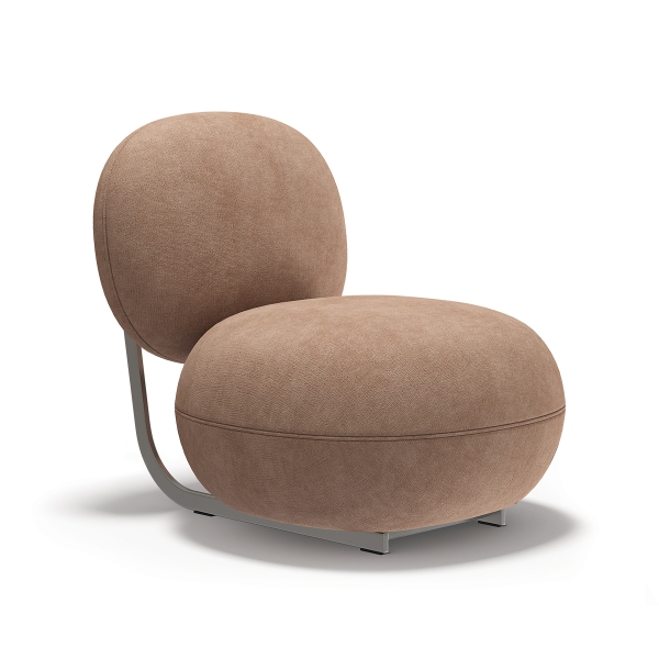Copper Lounge Chair fauteuil structure en acier inoxydable NORR11