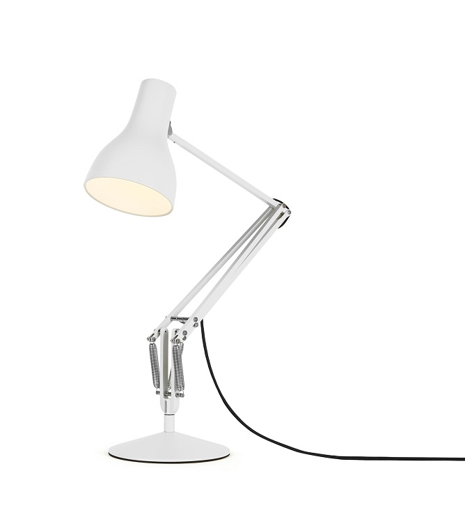Type 75 Desk lamp Lampe de table Anglepoise Alpine blanche