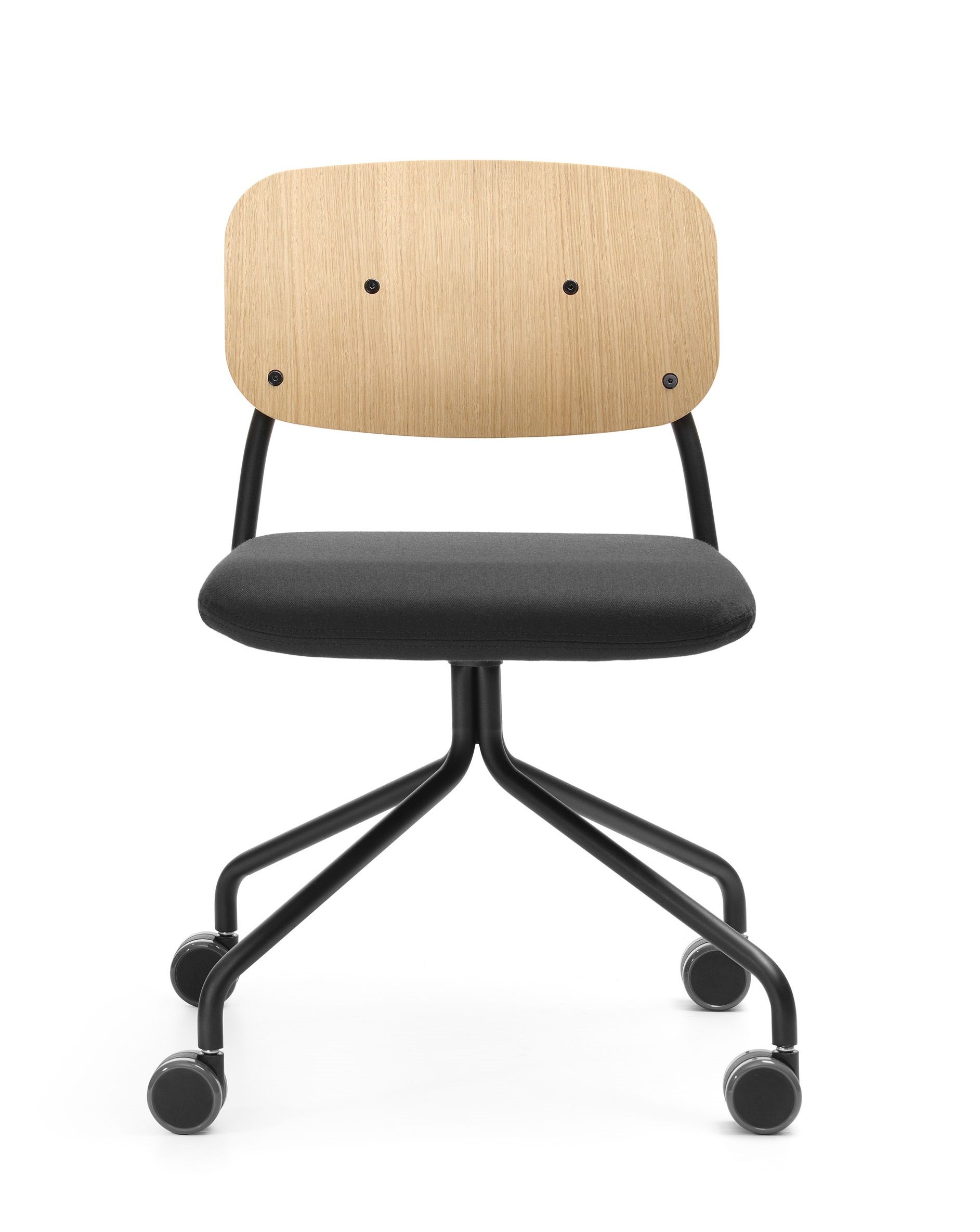 hens HS 4K0 Chaise / chaise de conférence sur roulettes Bejot