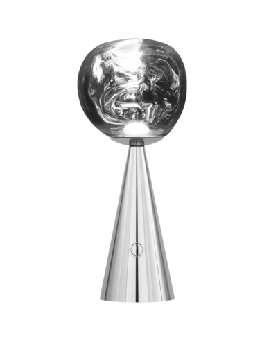 Melt Portable LED Lampe de table Argent Tom Dixon