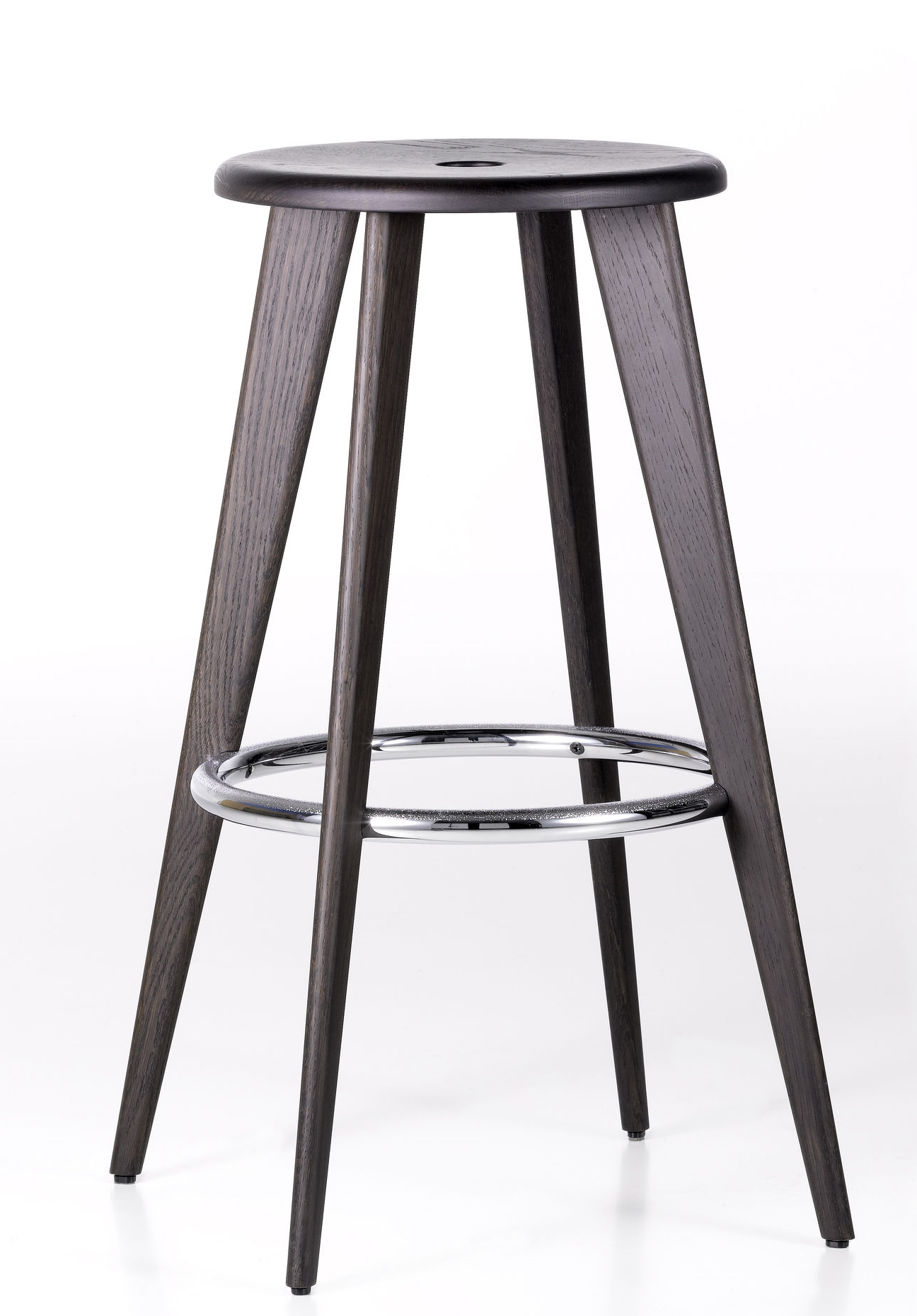 Tabouret Haut Tabouret de bar Vitra Chêne foncé