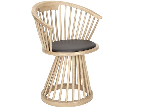 Fan chaise de salle à manger nature Tom Dixon