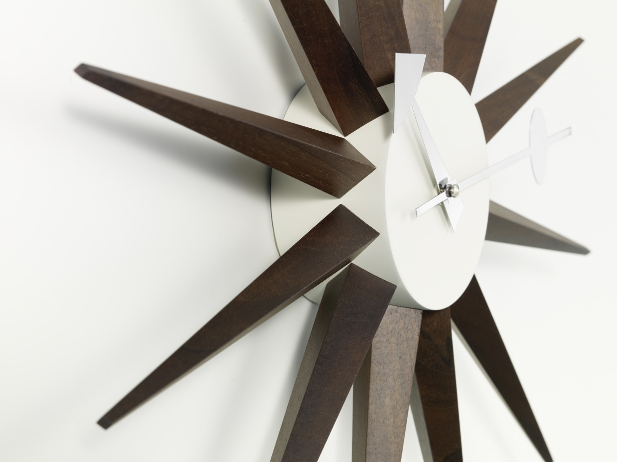 Sunburst Clock Horloge Murale - Noyer Vitra