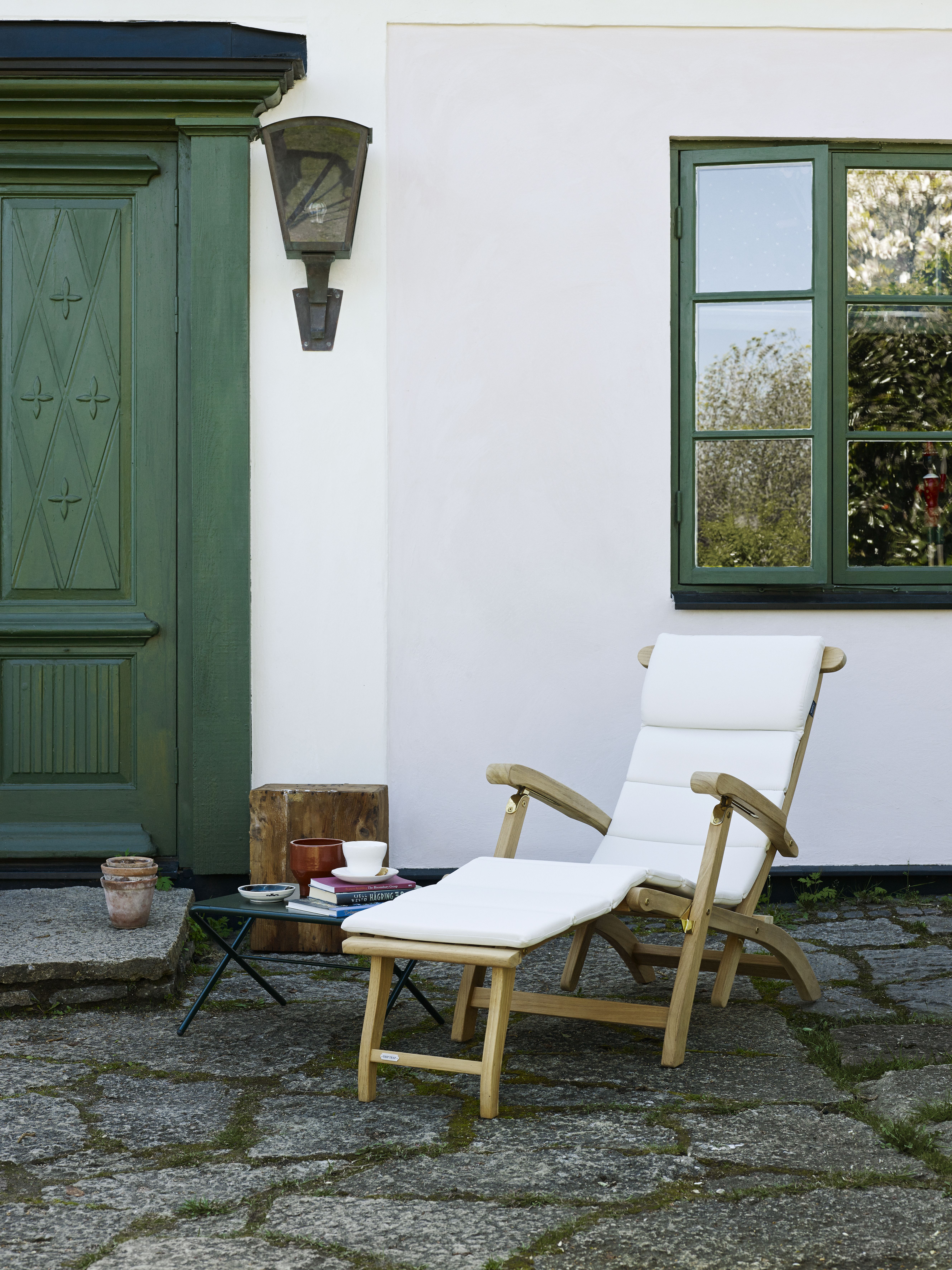 Steamer Deck Chair Chaise longue d'extérieur Skagerak by Fritz Hansen
