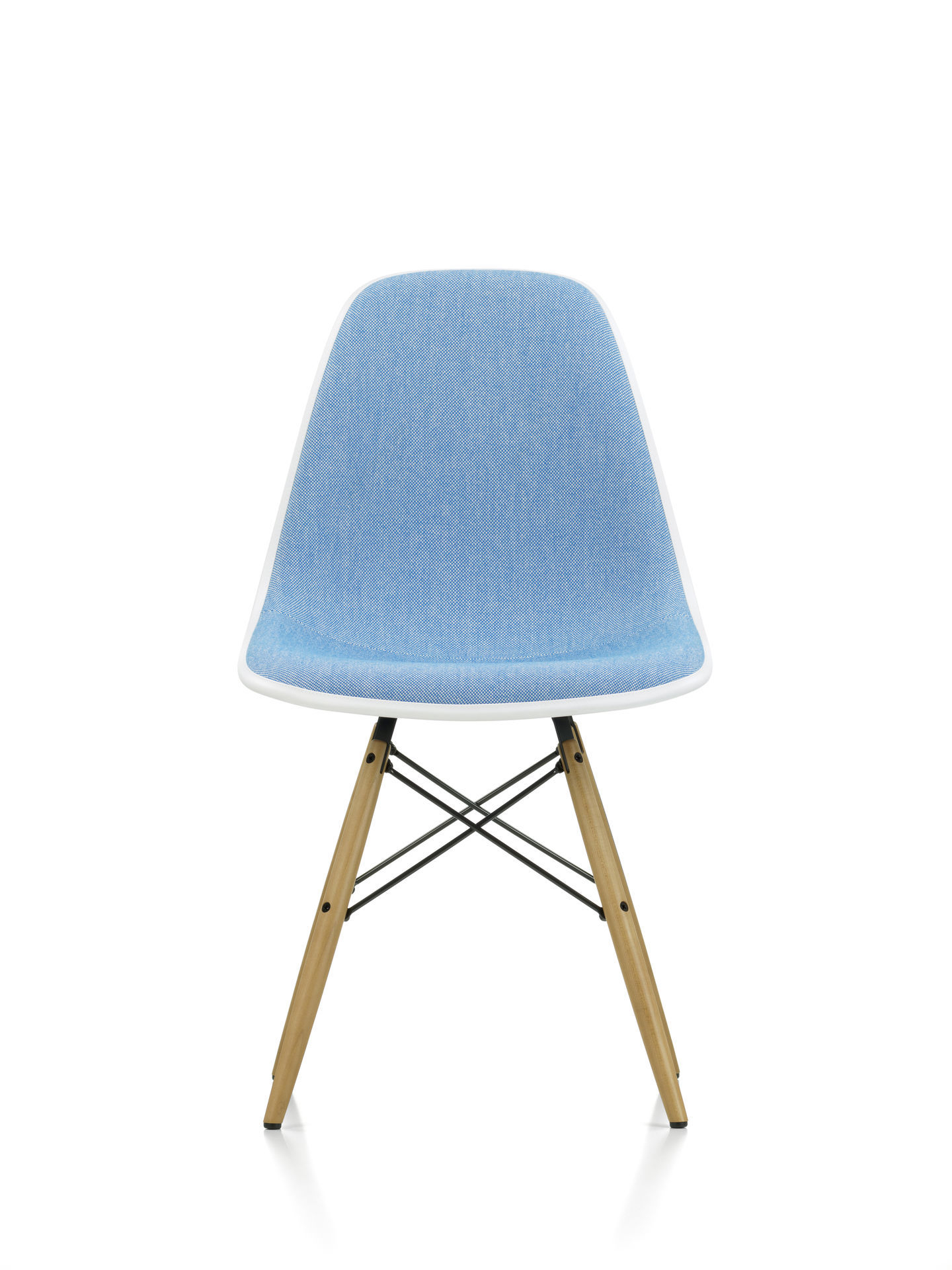 Eames Plastic Side Chair DSW chaise entièrement rembourrée Vitra
