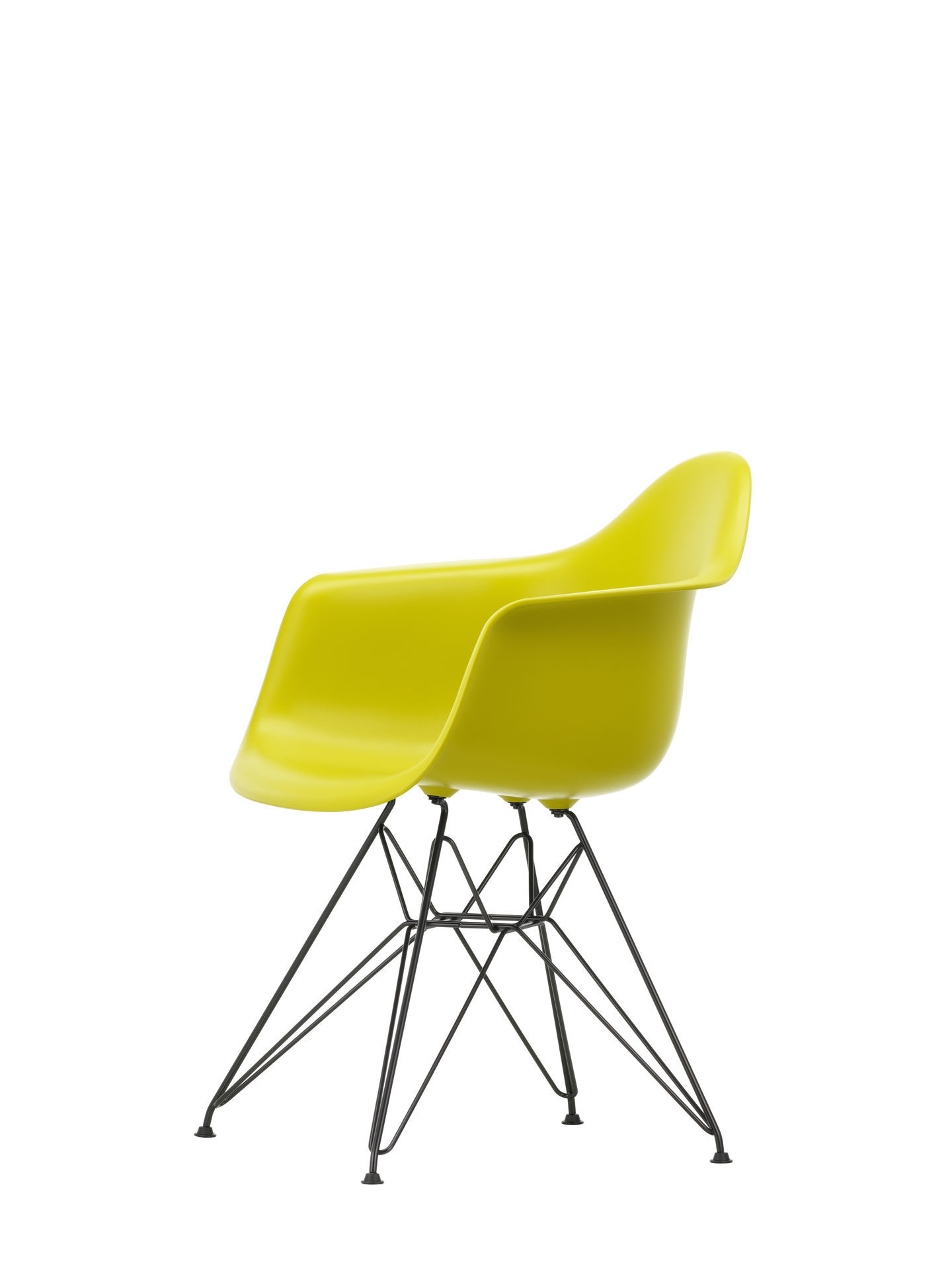 Eames Plastic Arm Chair DAR Chaise Vitra Chromé - Vert