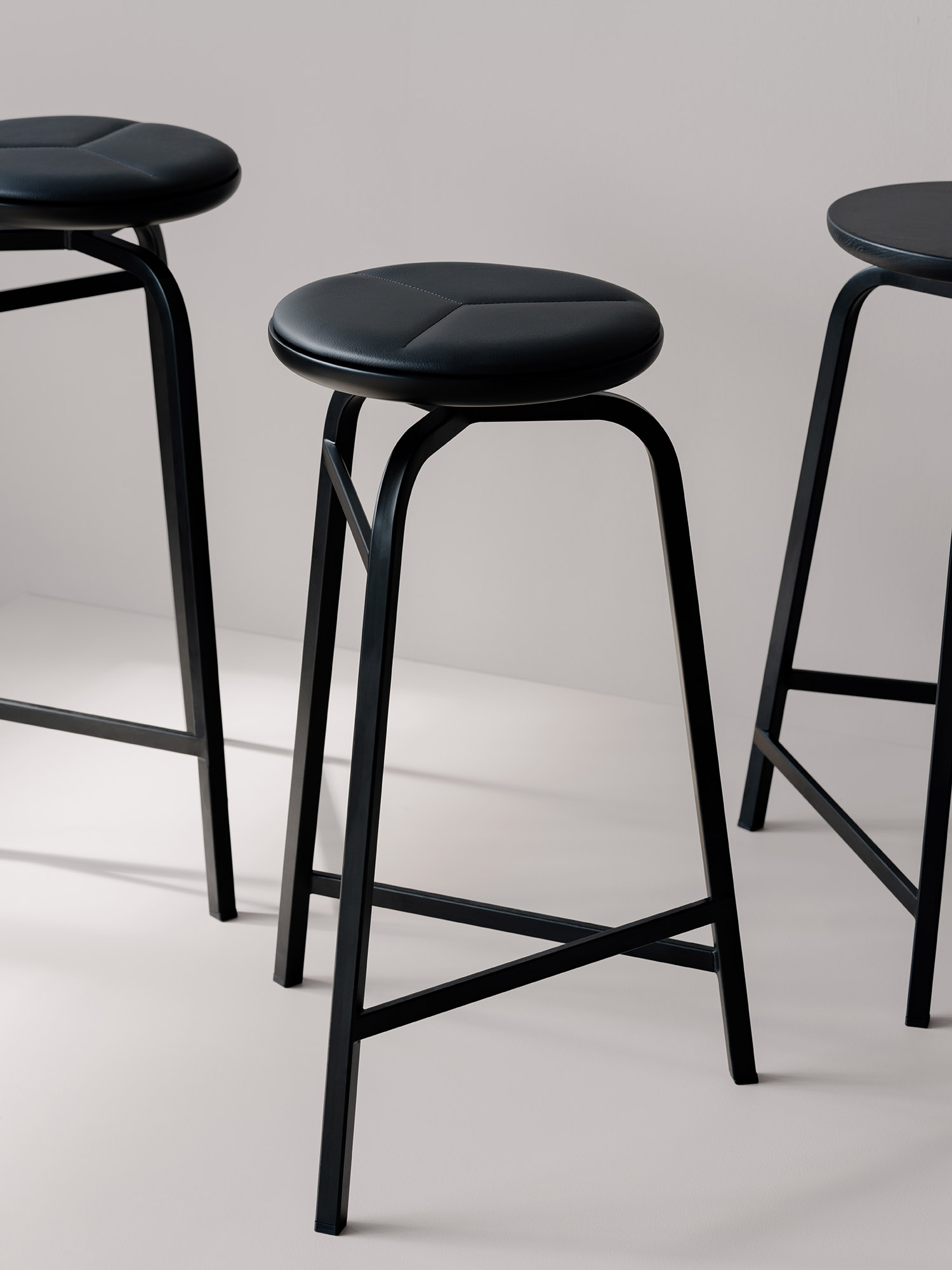 Treble Tabouret de bar noir Northern