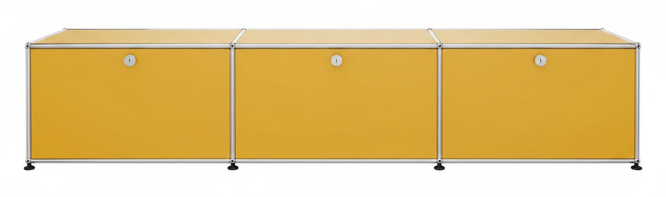 USM Haller Lowboard 3 portes Jaune doré
