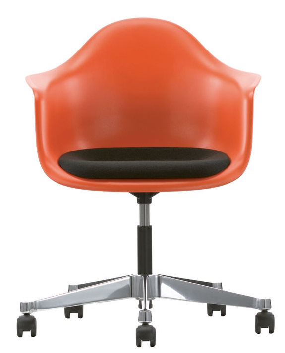 Eames Plastic Arm Chair PACC avec coussin d'assise Vitra