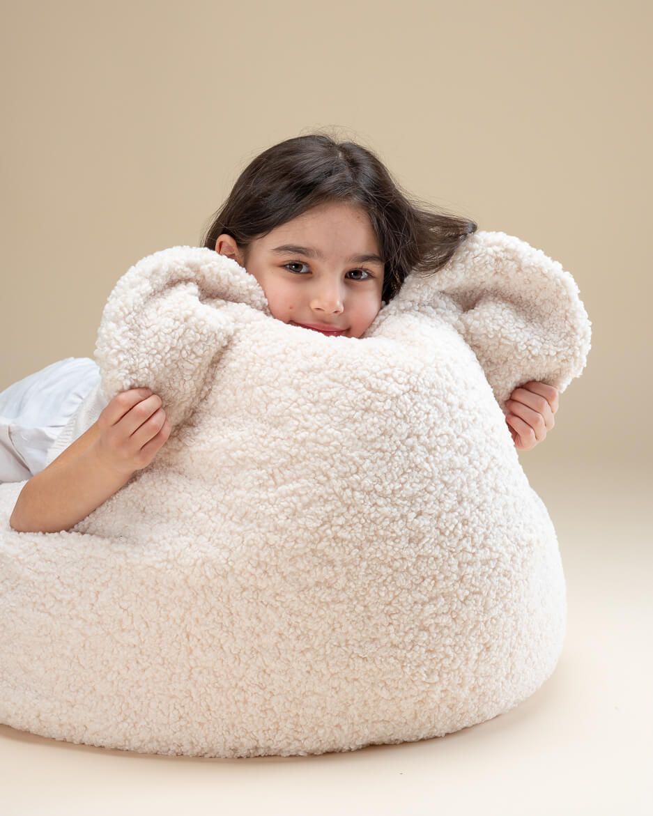 Teddy Pouf Tissu en peluche Wigiwama