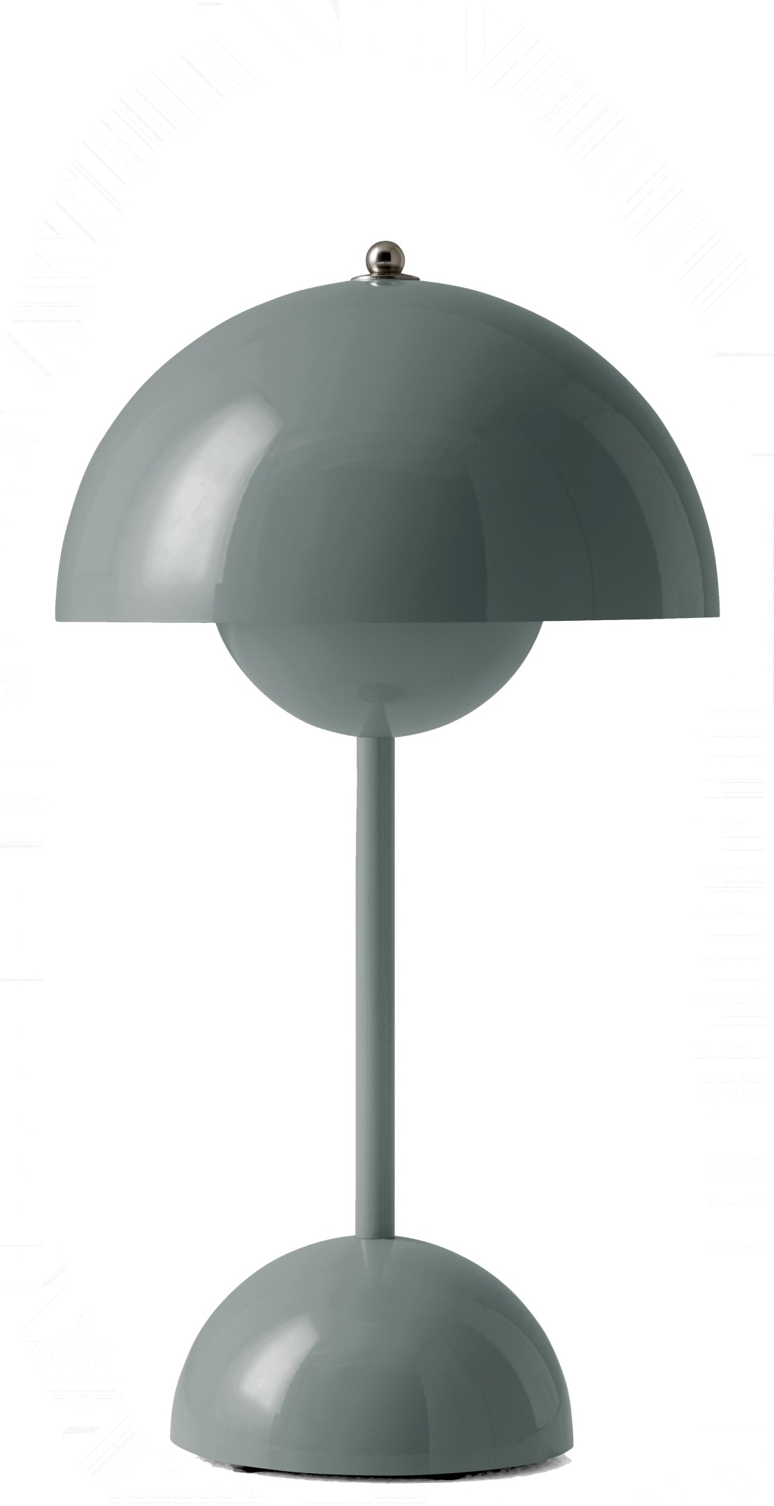 Flowerpot VP9 Lampe portable sur batterie / lampe de table avec USB STONE BLUE AndTradition OFFRE SPECIALE