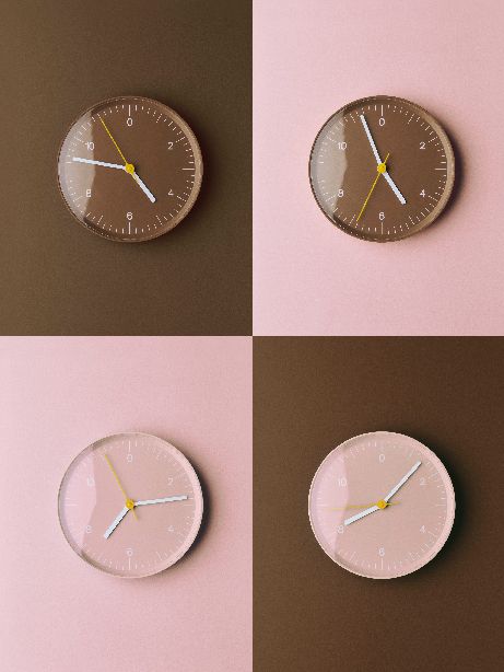 Wall Clock Horloge murale Hay Brun