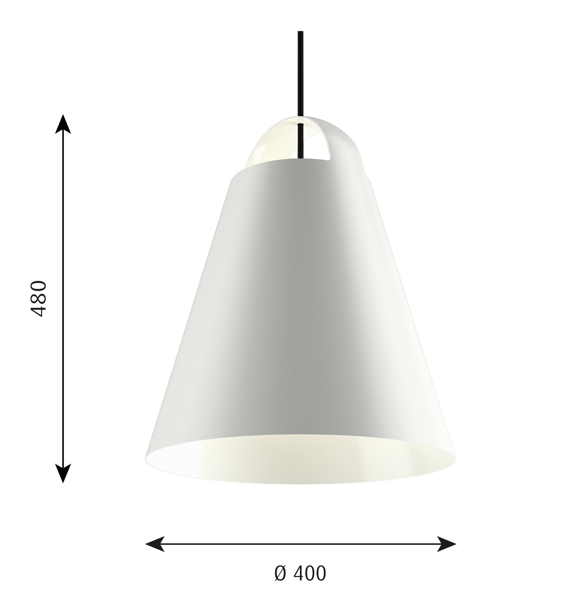 Above lampe de suspendue Louis Poulsen