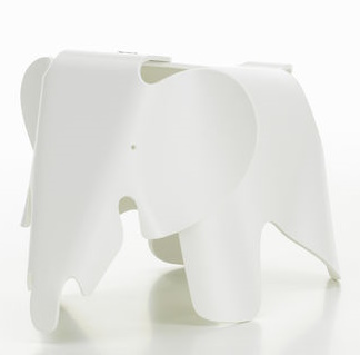 Eames Elephant Small petit RE Vitra blanc