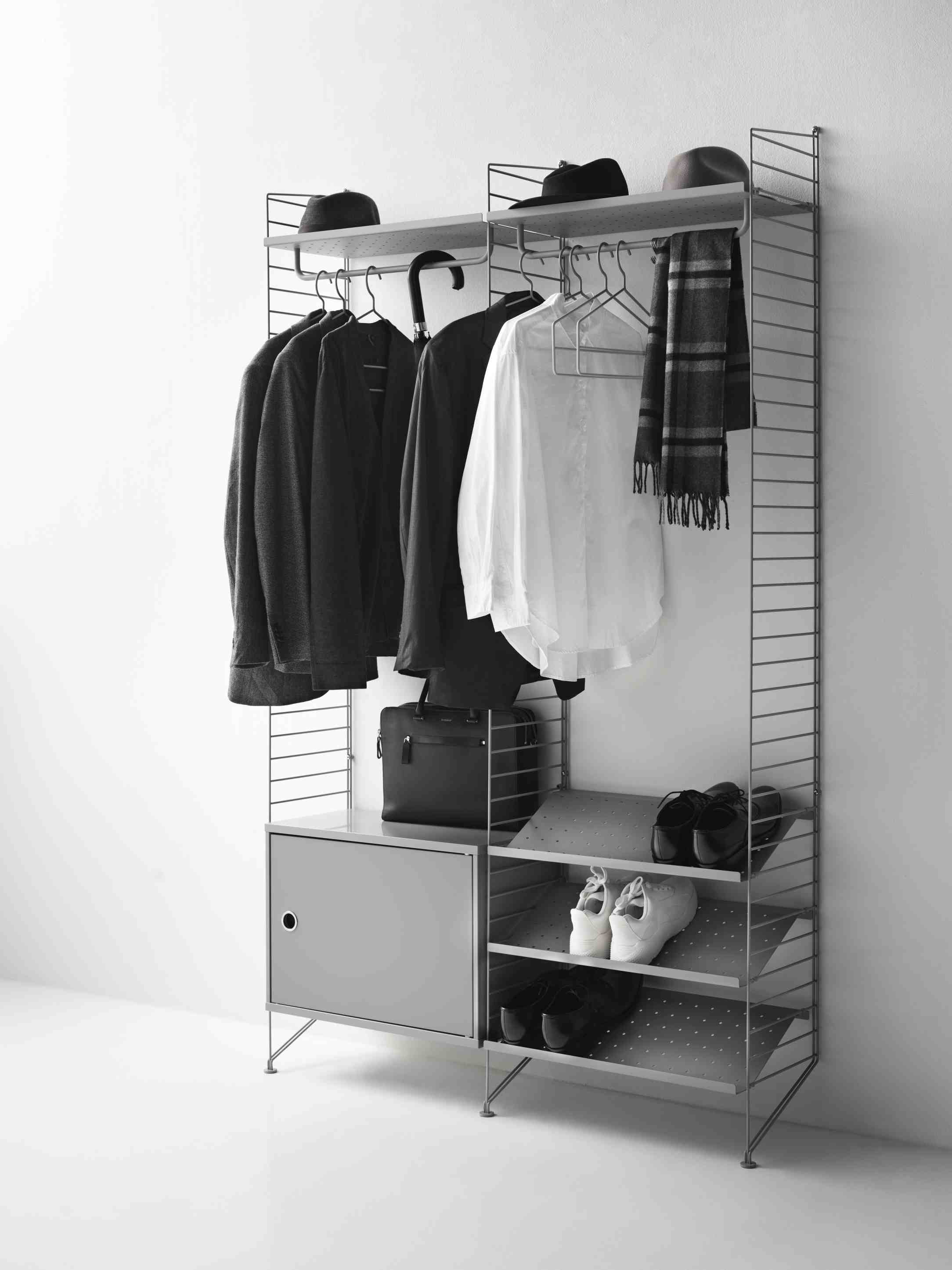Système de rayonnage au sol de la chambre à coucher à cordes C String Furniture Beige - Beige