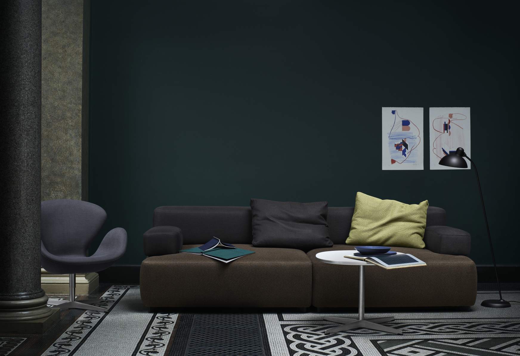 Alphabet Canapé 3 places accoudoir droit Fritz Hansen 