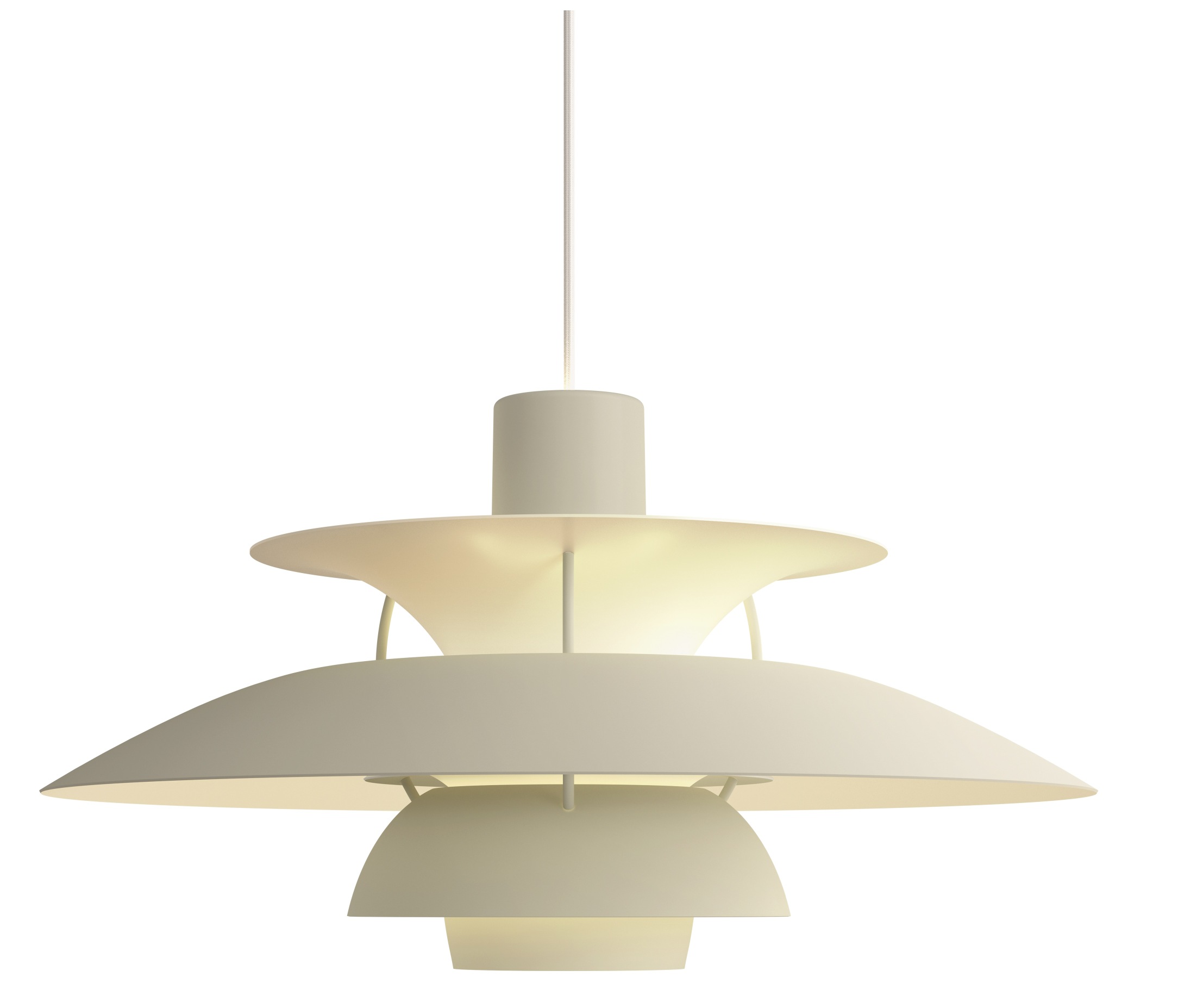 PH 5 Monochrome Lampe suspension Louis Poulsen Pale Pewter