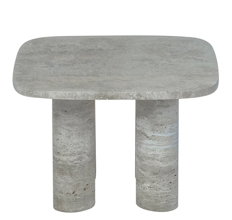 Volos table d'appoint L 52 x P 52 x H 34 cm Blomus