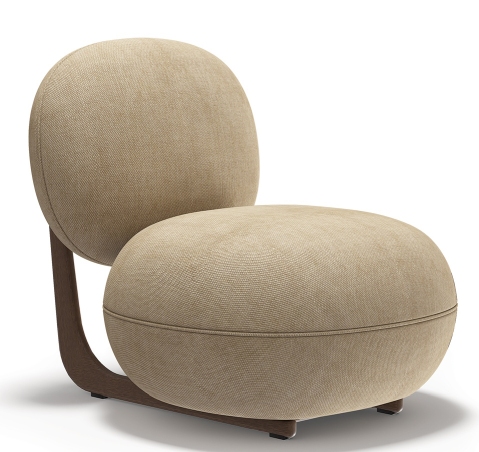 Copper Lounge Chair fauteuil structure bois NORR11