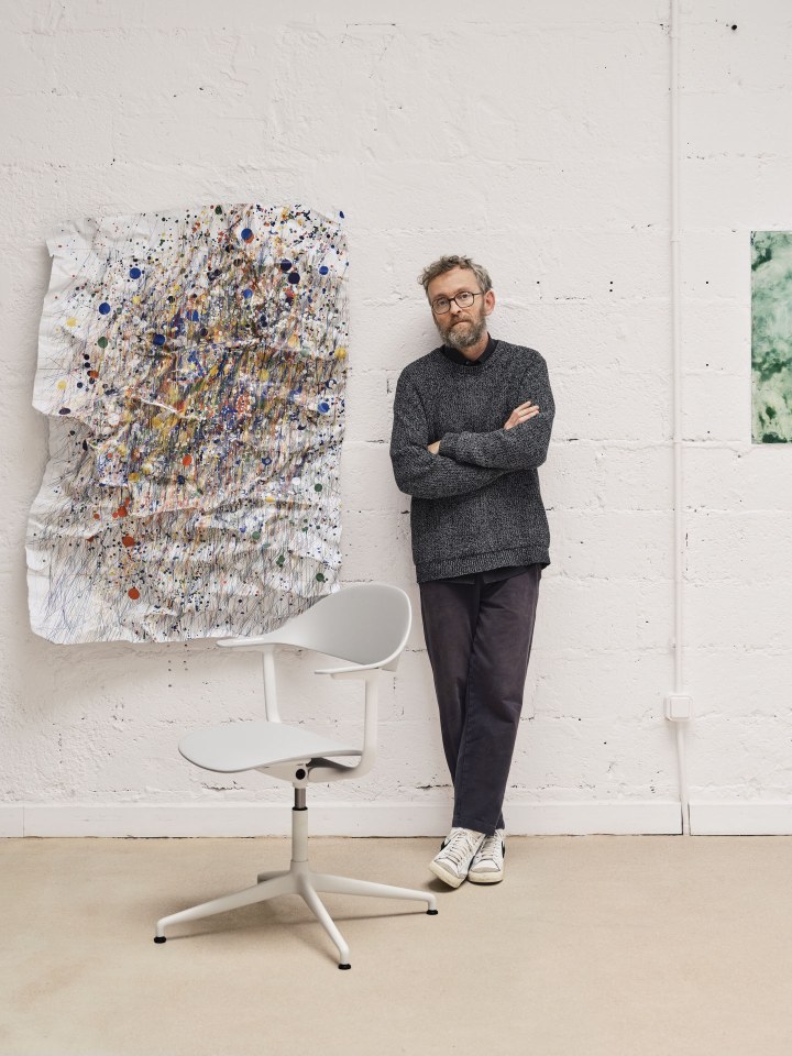 Mynt dossier et assise plastique Chaise de bureau Vitra