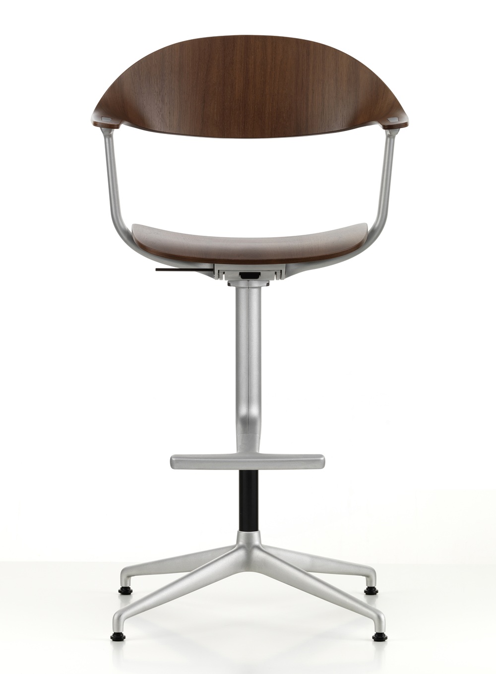 Mynt High Chaise pivotante de bureau assise et dossier en contreplaqué Vitra