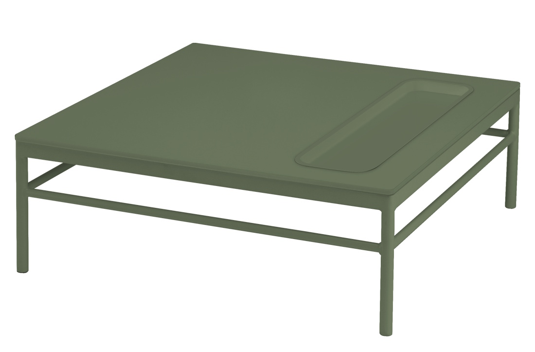 Rivage Table d'appoint Extérieur L 85 x P 85 x H 29,5 cm Fermob